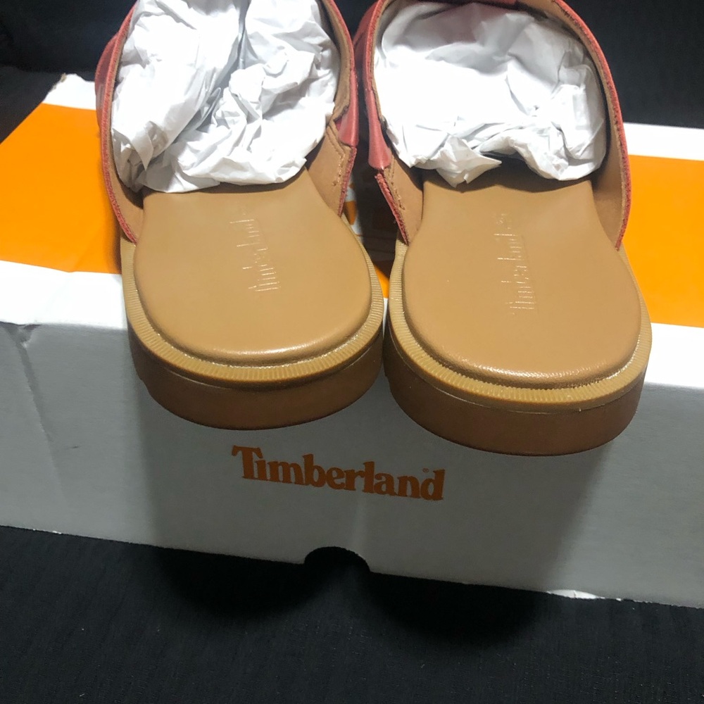 Timberland Women’s Calista Bay Slide Sandal, Size 8.5, O45M9D A7W, Medium Red J - Picture 4 of 6